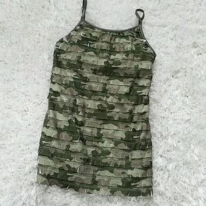 Super cute camoflauge cami size 10